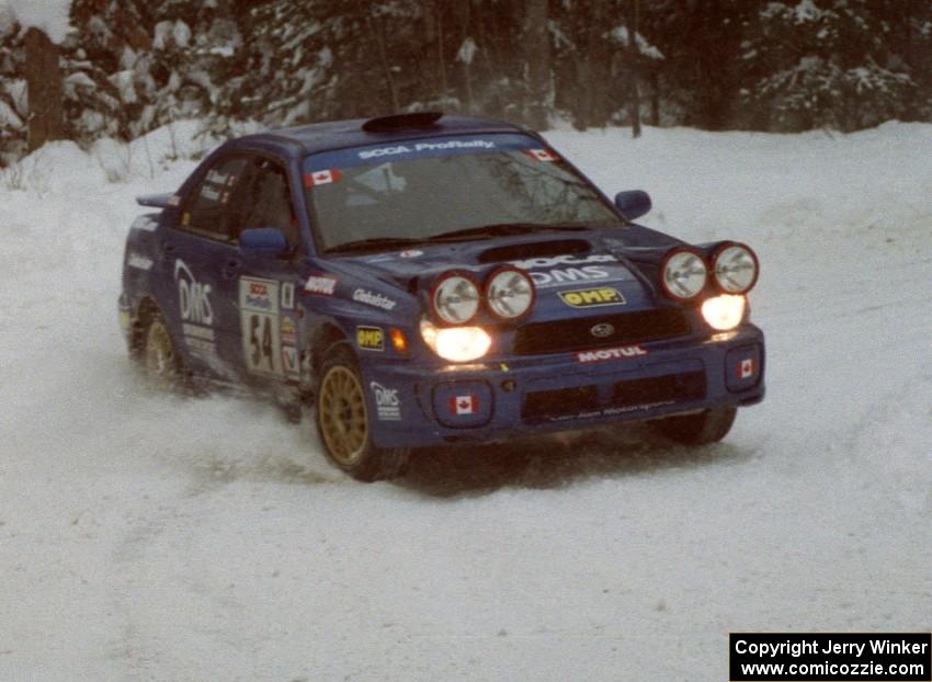 Pat Richard / Brian Maxwell Subaru WRX on SS4 (McCormick)