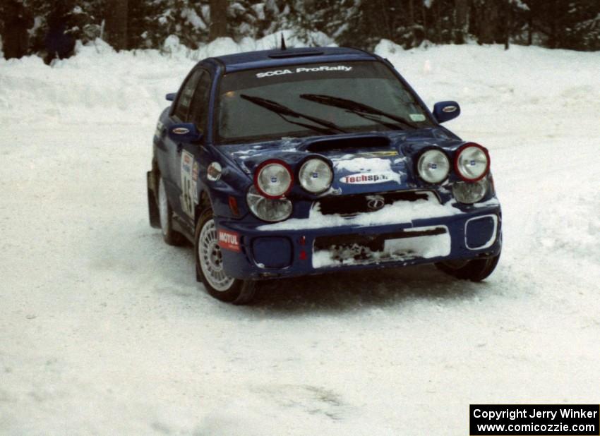 Shane Mitchell / Paul Donnelly Subaru WRX on SS4 (McCormick)