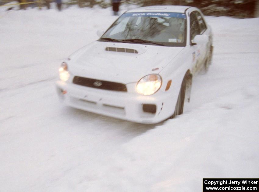 Jonathan Bottoms / Carolyn Bosley Subaru WRX on SS4 (McCormick)