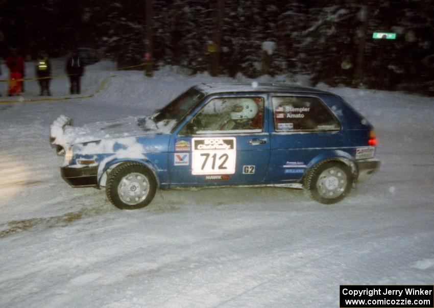 Preston Stempler / Rob Amato VW GTI on SS4 (McCormick)