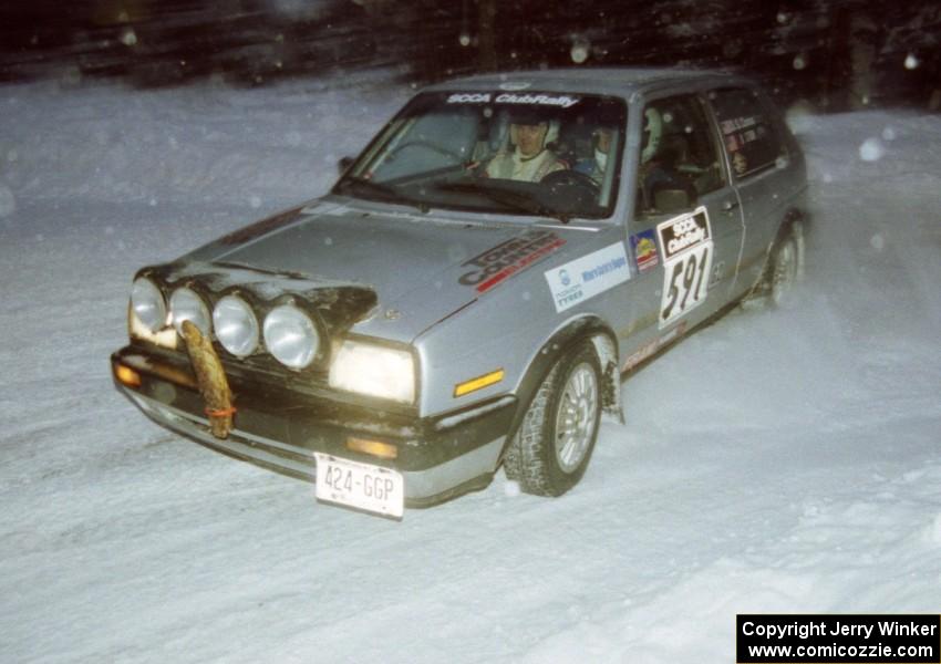 Dave Cizmas / Brady Sturm VW GTI on SS4 (McCormick)