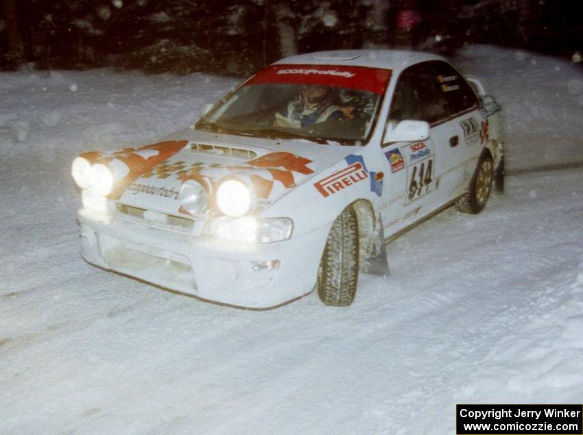 Piotr Wiktorczyk / Mark McAllister Subaru WRX on SS4 (McCormick)