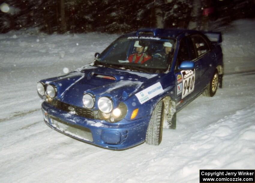 Niall Donnelly / Eoin McGeough Subaru WRX on SS4 (McCormick)