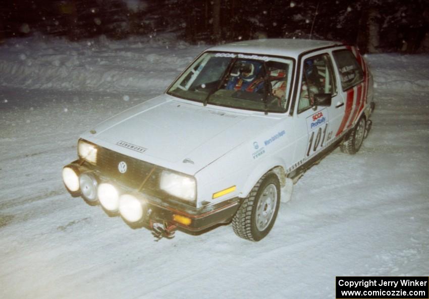 Mark Brown / Ole Holter VW GTI on SS4 (McCormick)