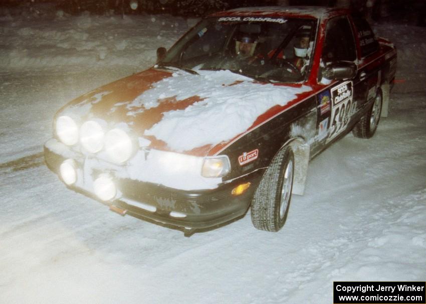 Pete Hascher / Scott Rhoades Nissan Sentra SE-R on SS4 (McCormick)