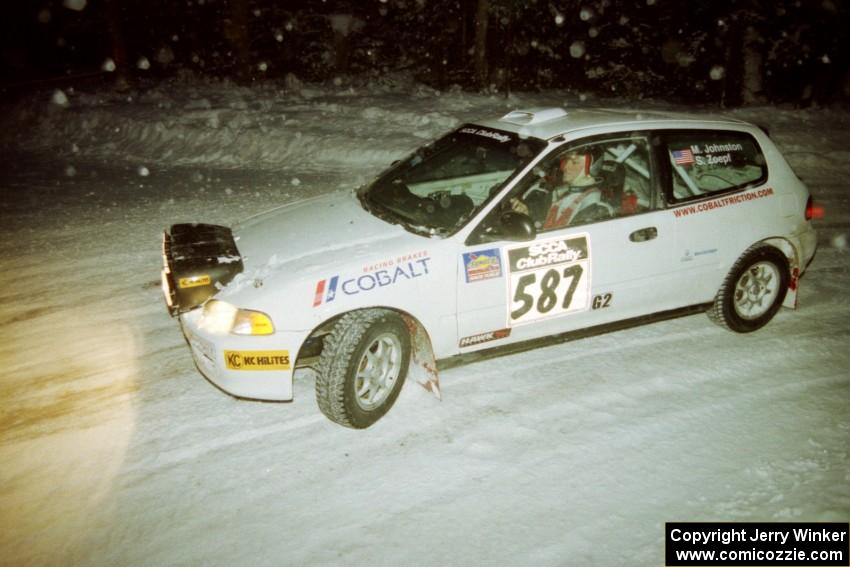 Matt Johnston / Steven Zoepf Honda Civic on SS4 (McCormick)