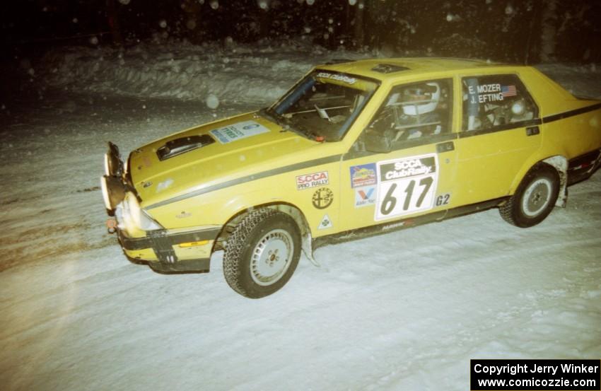 Eric Mozer	 / Jay Efting Alfa-Romeo Milano on SS4 (McCormick)