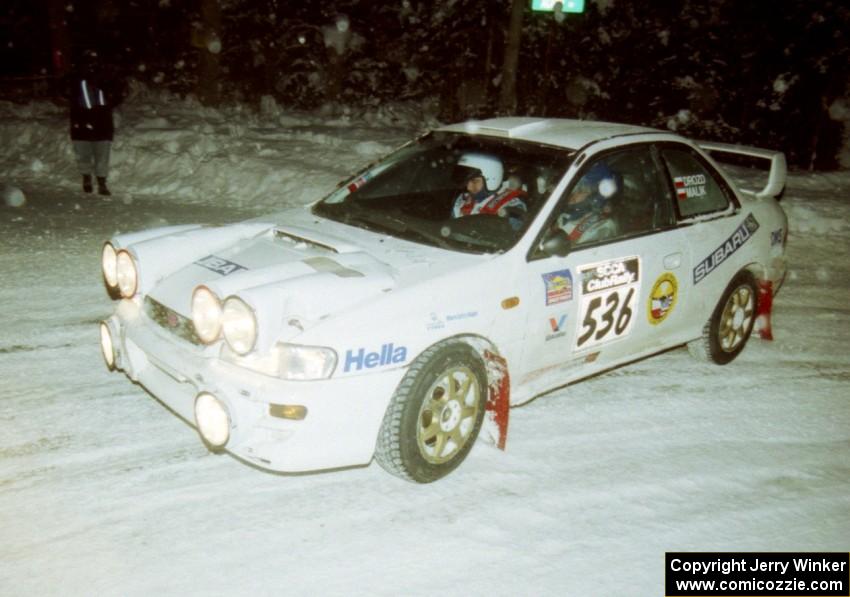 Greg Drozd / Mariusz Malik Subaru Impreza on SS4 (McCormick)