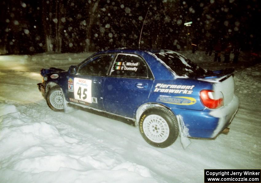 Shane Mitchell / Paul Donnelly Subaru WRX on SS7 (Hunters)