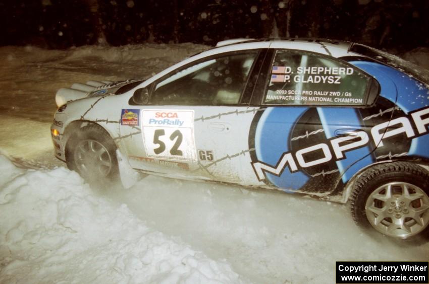 Doug Shepherd / Pete Gladysz Dodge SRT-4 on SS7 (Hunters)