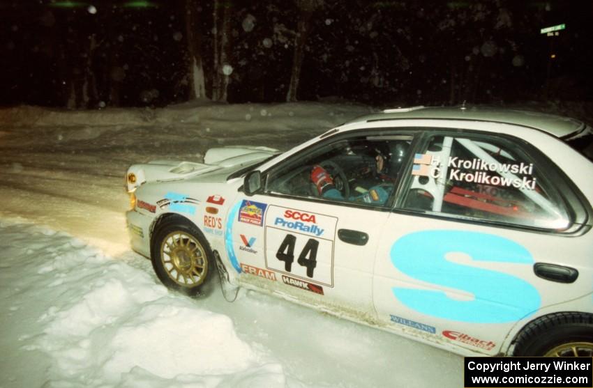 Henry Krolikowski / Cindy Krolikowski Subaru WRX on SS7 (Hunters)