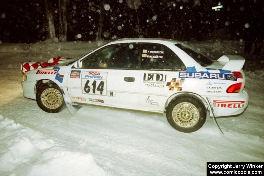 Piotr Wiktorczyk / Mark McAllister Subaru WRX on SS7 (Hunters)