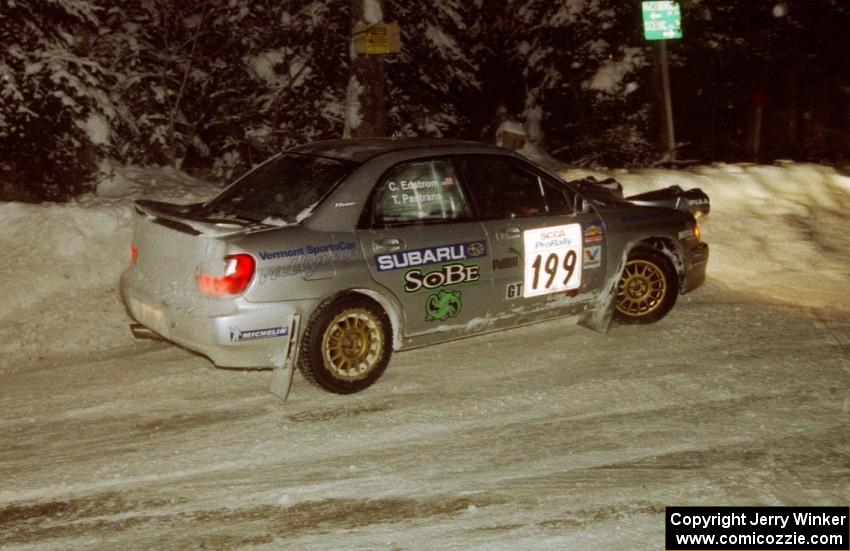 Travis Pastrana / Christian Edstrom Subaru WRX on SS7 (Hunters)