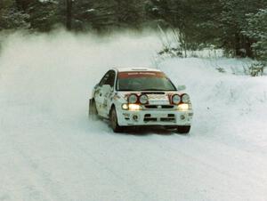 Piotr Wiktorczyk / Mark McAllister Subaru WRX on SS8 (Rouse)