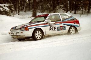 Chris Huntington / Ryan Heidcamp Mazda 323GTX on SS8 (Rouse)