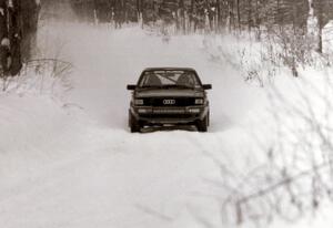 Jon Kemp / Rod Hendricksen Audi 4000 Quattro on SS10 (Beechler)