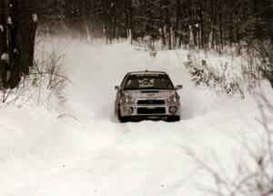 Travis Pastrana / Christian Edstrom Subaru WRX on SS10 (Beechler)