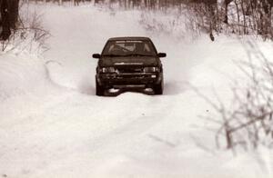 Tom Ottey / Pam McGarvey Mazda 323GTX on SS10 (Beechler)