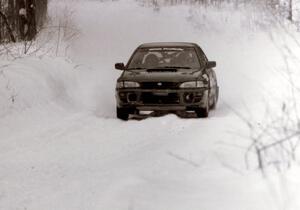 Otis Dimiters / Peter Monin Subaru Impreza on SS10 (Beechler)