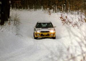 Daniel Dondzik / Lukasz Szela Subaru Impreza on SS10 (Beechler)