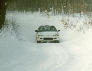 Matt Johnston / Steven Zoepf Honda Civic on SS10 (Beechler)