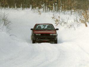 Pete Hascher / Scott Rhoades Nissan Sentra SE-R on SS10 (Beechler)