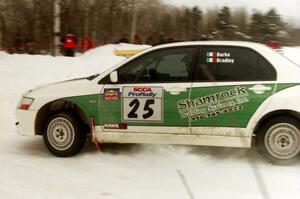 Seamus Burke / Charles Bradley Mitsubishi Lancer Evo VIII on SS12 (Meaford)