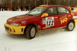 Dennis Martin / Kim DeMotte Mitsubishi Lancer Evo IV on SS12 (Meaford)