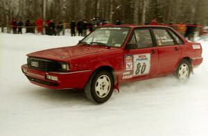 Jon Kemp / Rod Hendricksen Audi 4000 Quattro on SS12 (Meaford)