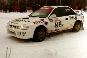 Piotr Wiktorczyk / Mark McAllister Subaru WRX on SS12 (Meaford)