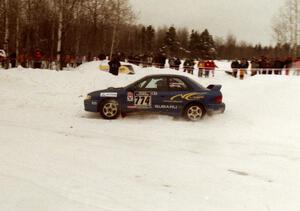 Otis Dimiters / Peter Monin Subaru Impreza on SS12 (Meaford)