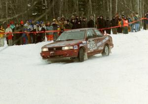 Jake Himes / Silas Himes Nissan Sentra SE-R on SS12 (Meaford)