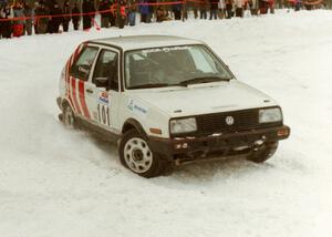 Mark Brown / Ole Holter VW GTI on SS12 (Meaford)