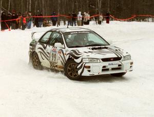 Matt Iorio / Philip Ho Subaru WRX on SS12 (Meaford)