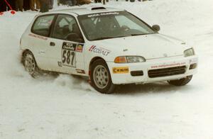 Matt Johnston / Steven Zoepf Honda Civic on SS12 (Meaford)