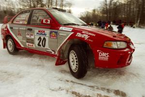 Andrew Comrie-Picard / Marc Goldfarb Mitsubishi Lancer Evo IV at the spectator location on SS15 (Hungry 5 I)