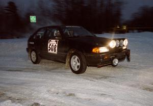 Tom Ottey / Pam McGarvey Mazda 323GTX on SS17 (Hungry 5 II)