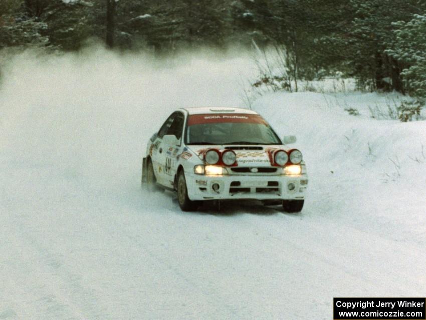 Piotr Wiktorczyk / Mark McAllister Subaru WRX on SS8 (Rouse)