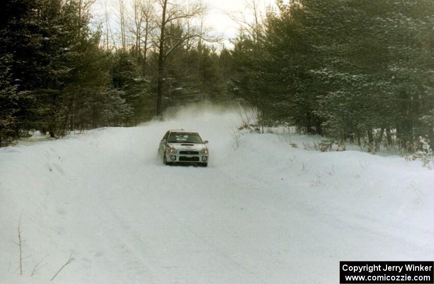 Travis Pastrana / Christian Edstrom Subaru WRX on SS8 (Rouse)