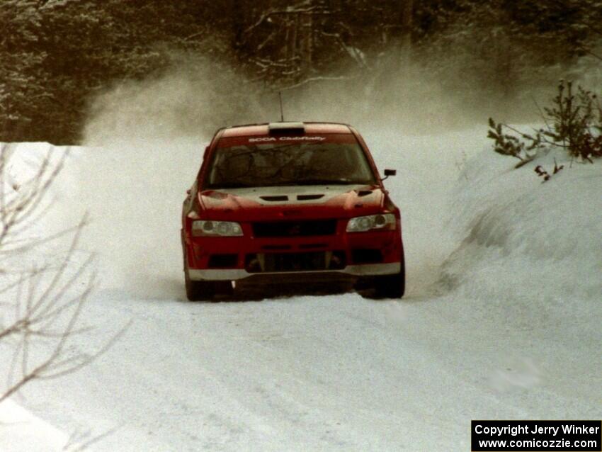 Leon Styles / John Dillon Mitsubishi Lancer Evo VII on SS8 (Rouse)