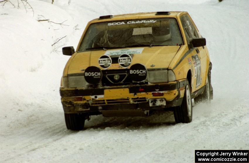 Eric Mozer	 / Jay Efting Alfa-Romeo Milano on SS8 (Rouse)