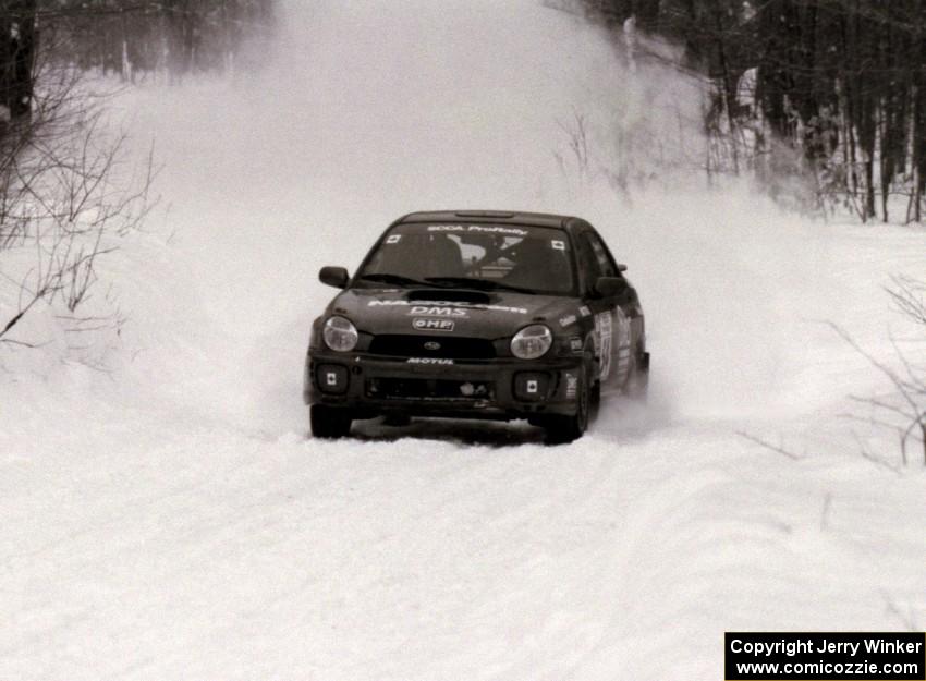 Pat Richard / Brian Maxwell Subaru WRX on SS10 (Beechler)