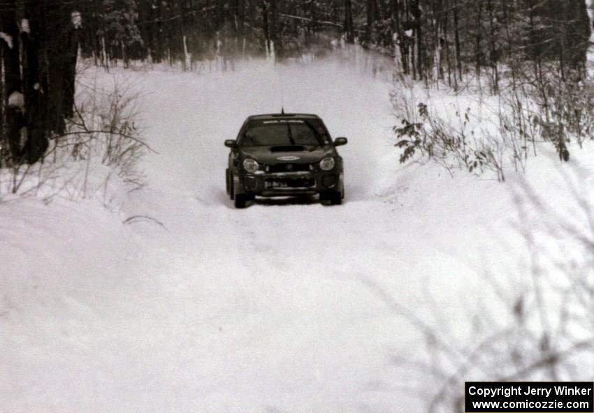 Shane Mitchell / Paul Donnelly Subaru WRX on SS10 (Beechler)