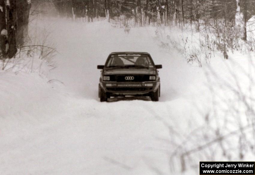 Jon Kemp / Rod Hendricksen Audi 4000 Quattro on SS10 (Beechler)