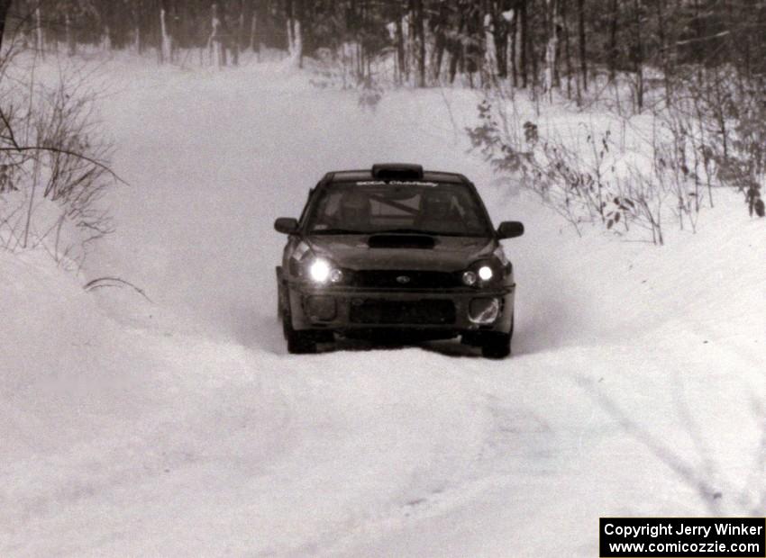 Niall Donnelly / Eoin McGeough Subaru WRX on SS10 (Beechler)