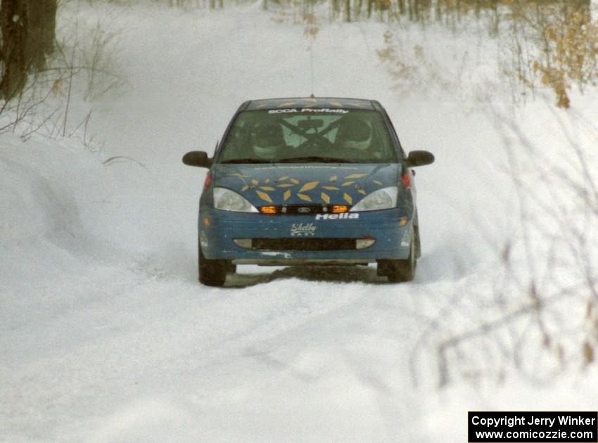 Lesley Suddard / Adrian Wintle Ford Focus ZX3 on SS10 (Beechler)