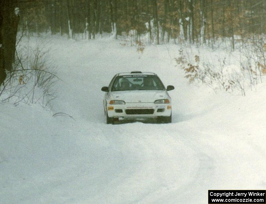 Matt Johnston / Steven Zoepf Honda Civic on SS10 (Beechler)