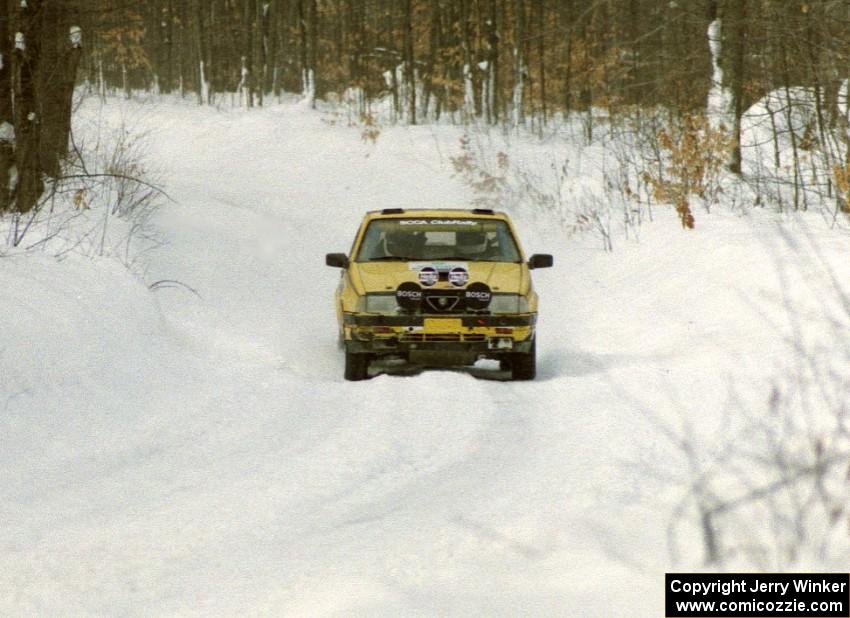 Eric Mozer	 / Jay Efting Alfa-Romeo Milano on SS10 (Beechler)