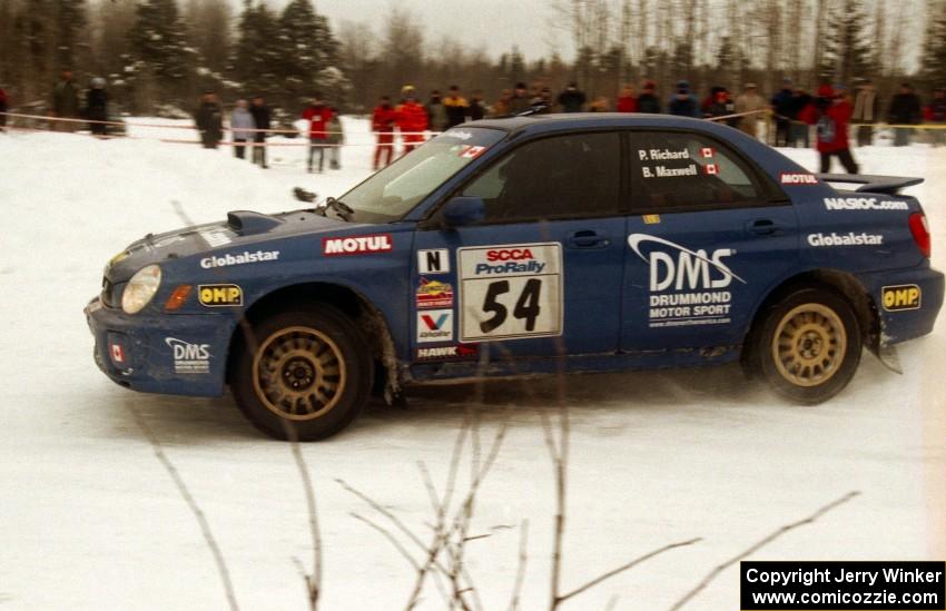 Pat Richard / Brian Maxwell Subaru WRX on SS12 (Meaford)