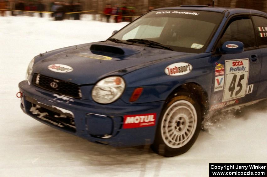 Shane Mitchell / Paul Donnelly Subaru WRX on SS12 (Meaford)